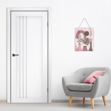 Nevada Белый Матовый Стекло сатин в интерьере